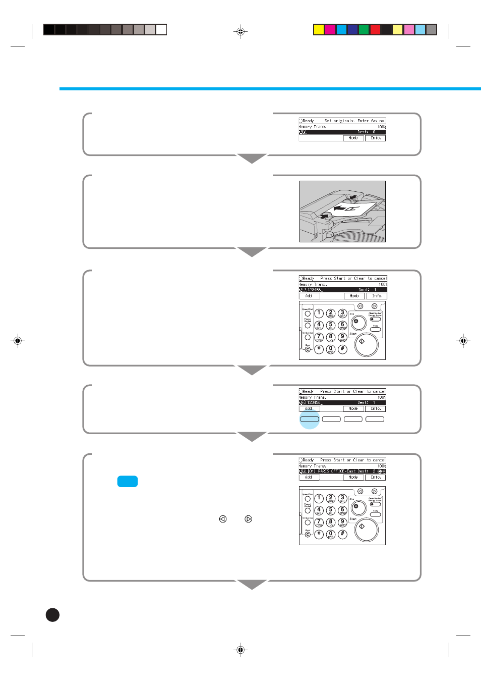 Broadcasting 4 | Savin 3699 User Manual | Page 8 / 16