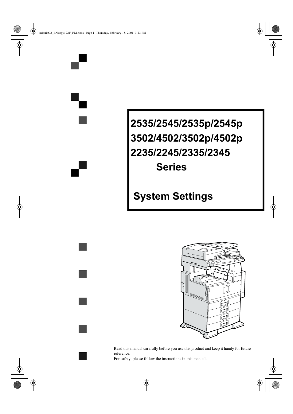 Savin 2535P User Manual | 79 pages