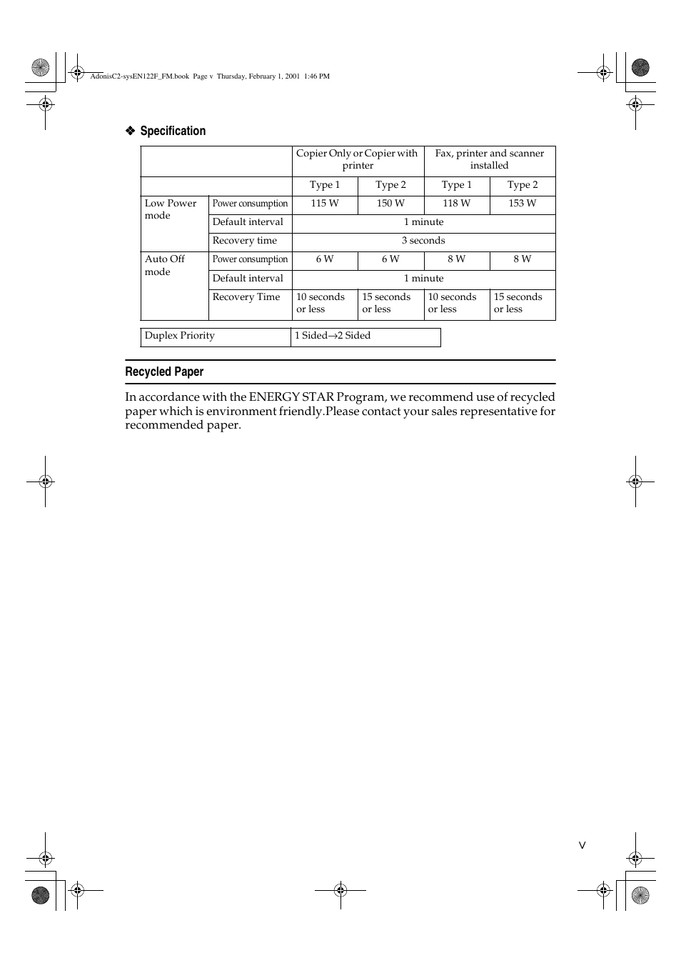 Savin 2535P User Manual | Page 8 / 79