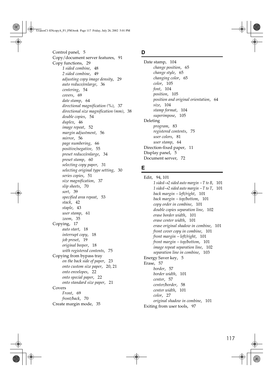 Savin C3210 User Manual | Page 127 / 132