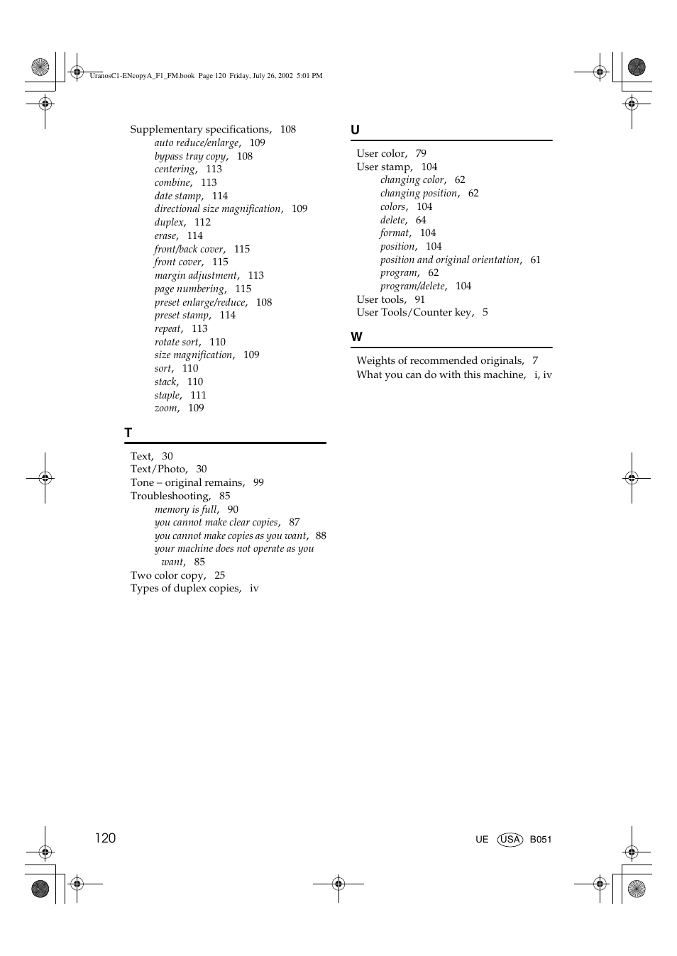 Savin C3210 User Manual | Page 130 / 132
