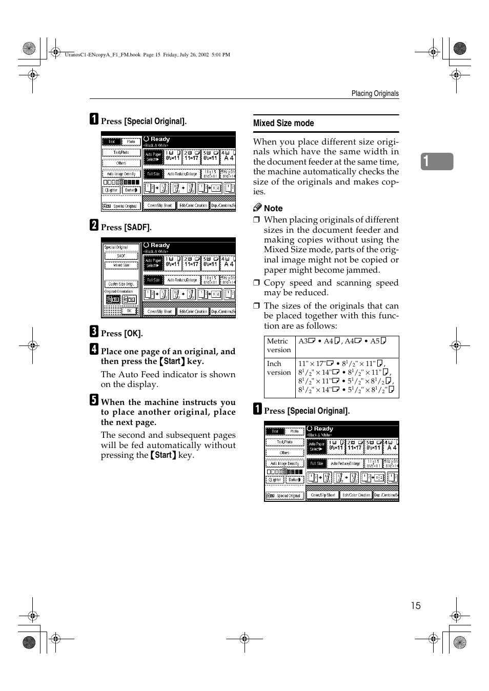 Savin C3210 User Manual | Page 25 / 132