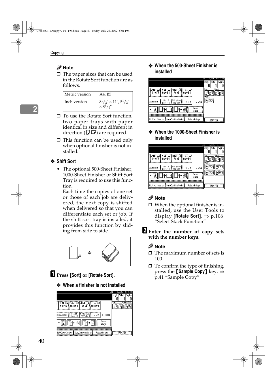 Savin C3210 User Manual | Page 50 / 132