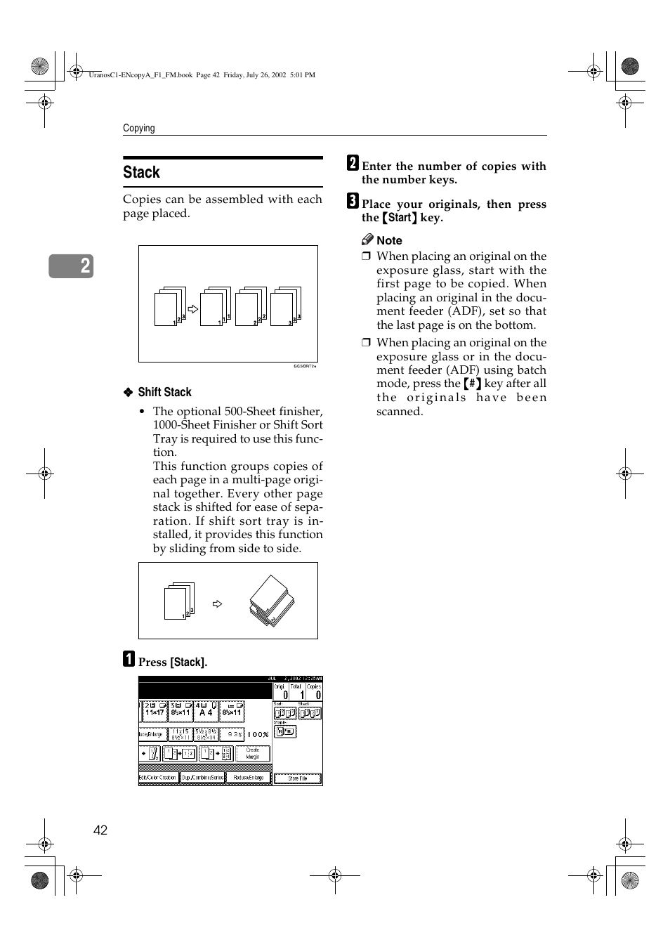 Stack | Savin C3210 User Manual | Page 52 / 132