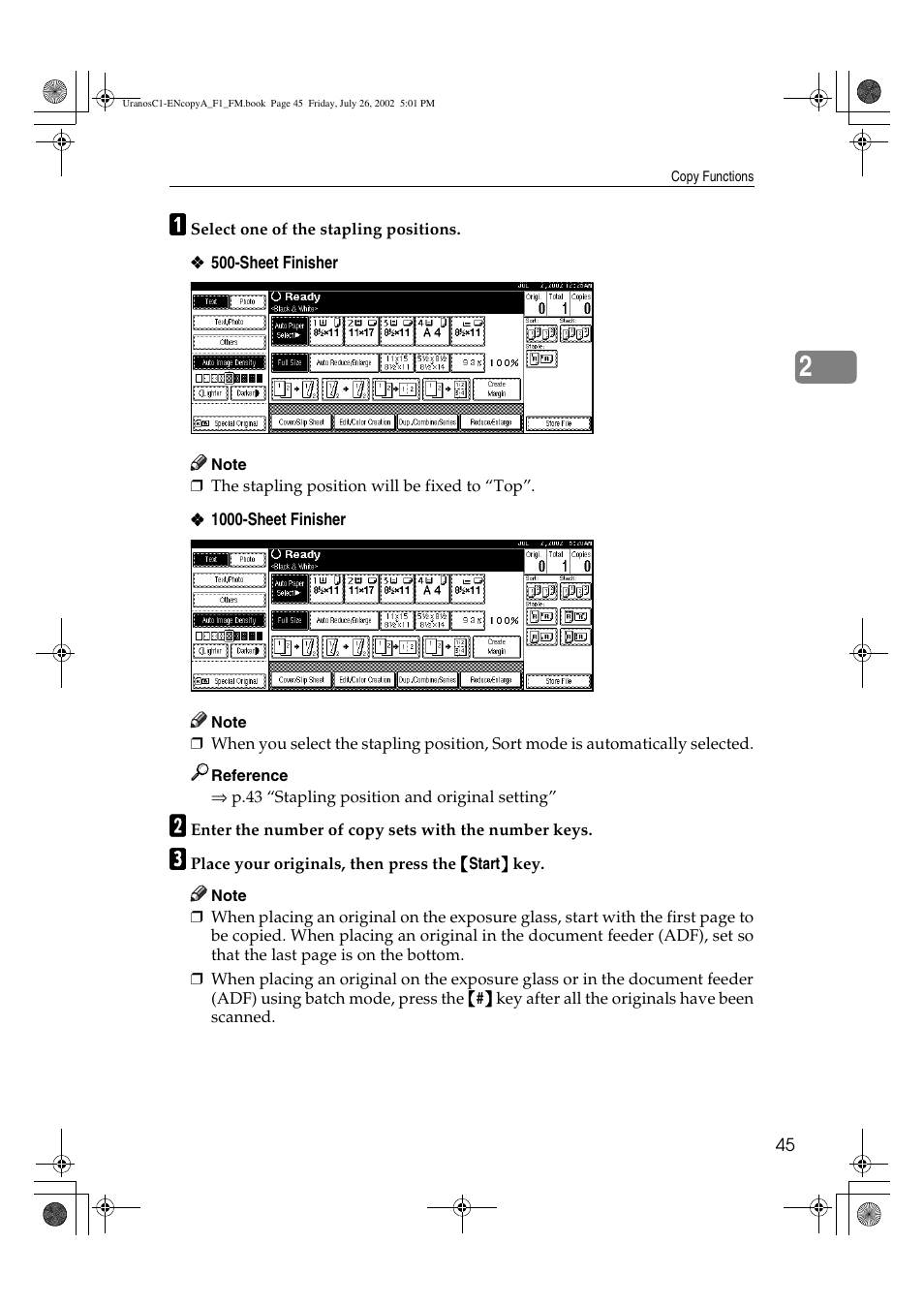 Savin C3210 User Manual | Page 55 / 132