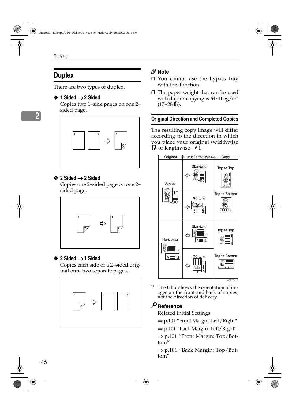 Duplex | Savin C3210 User Manual | Page 56 / 132