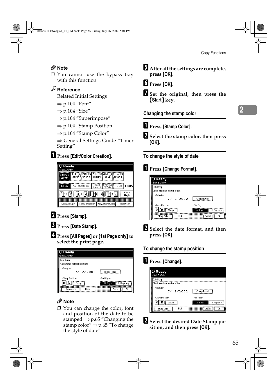 Savin C3210 User Manual | Page 75 / 132