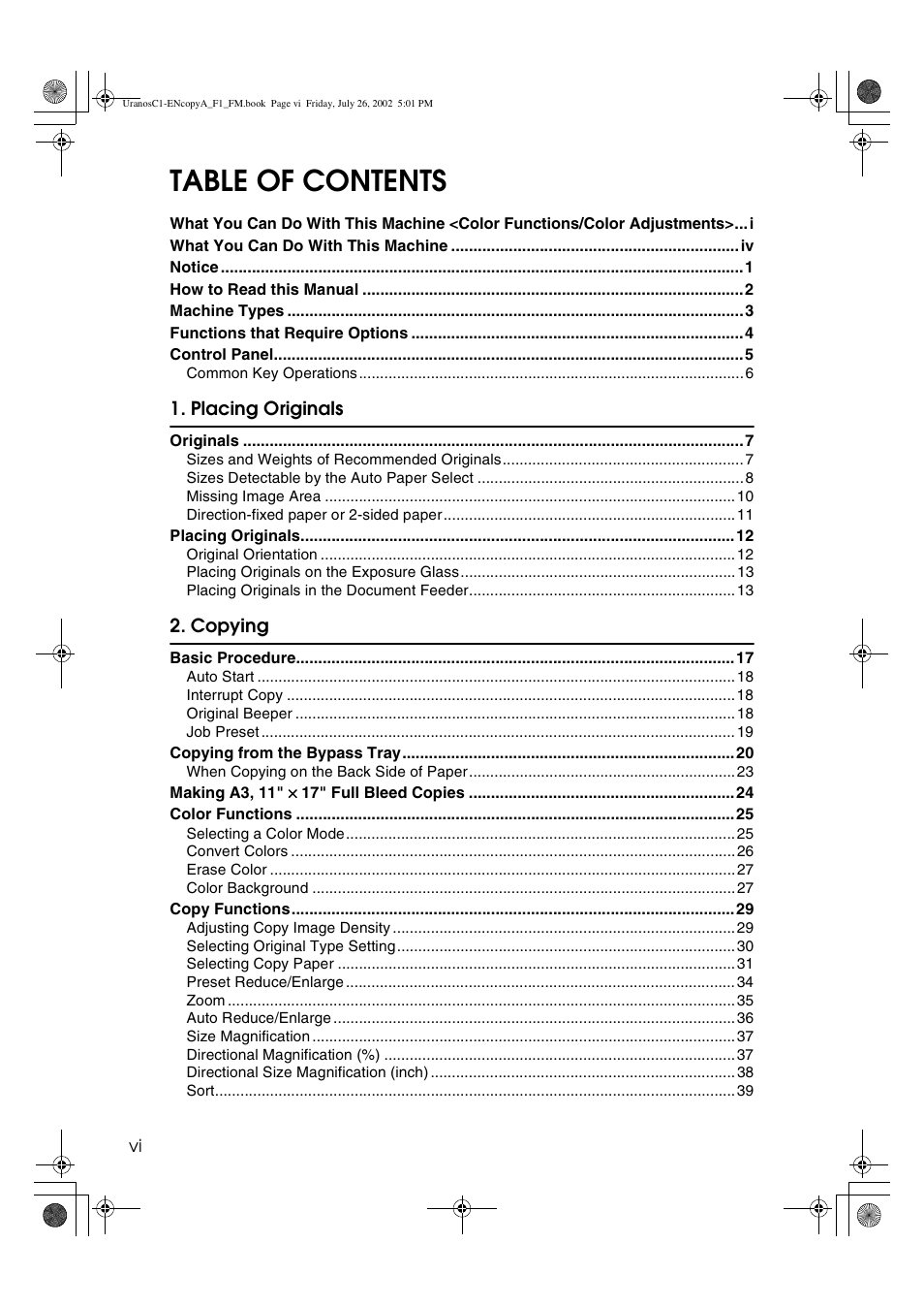 Savin C3210 User Manual | Page 8 / 132