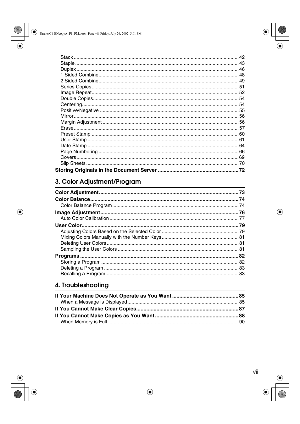 Savin C3210 User Manual | Page 9 / 132