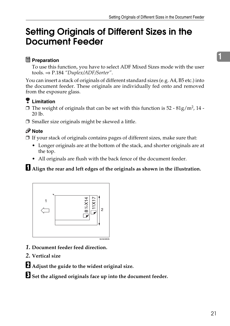 Savin Copier SDC326 User Manual | Page 31 / 112