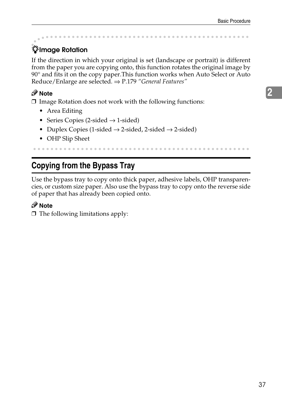 Copying from the bypass tray | Savin Copier SDC326 User Manual | Page 47 / 112
