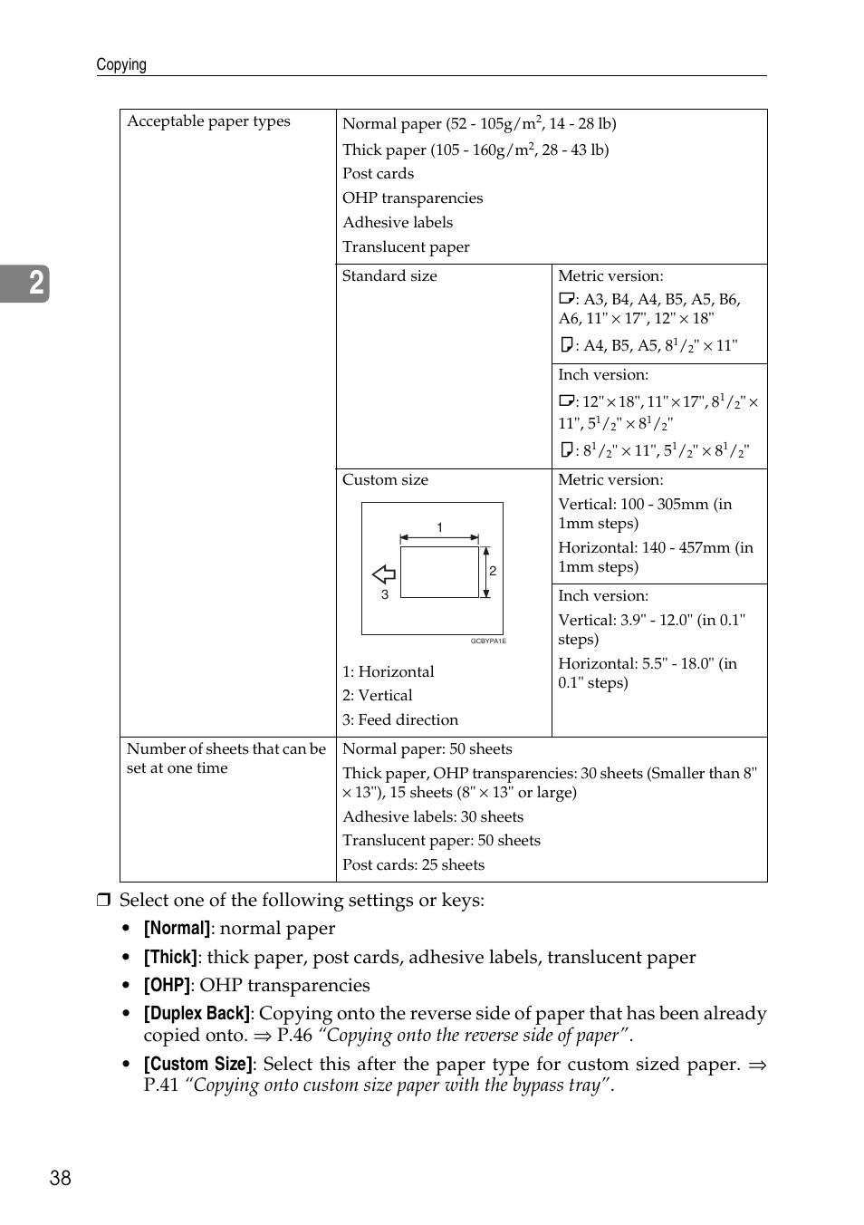 Savin Copier SDC326 User Manual | Page 48 / 112