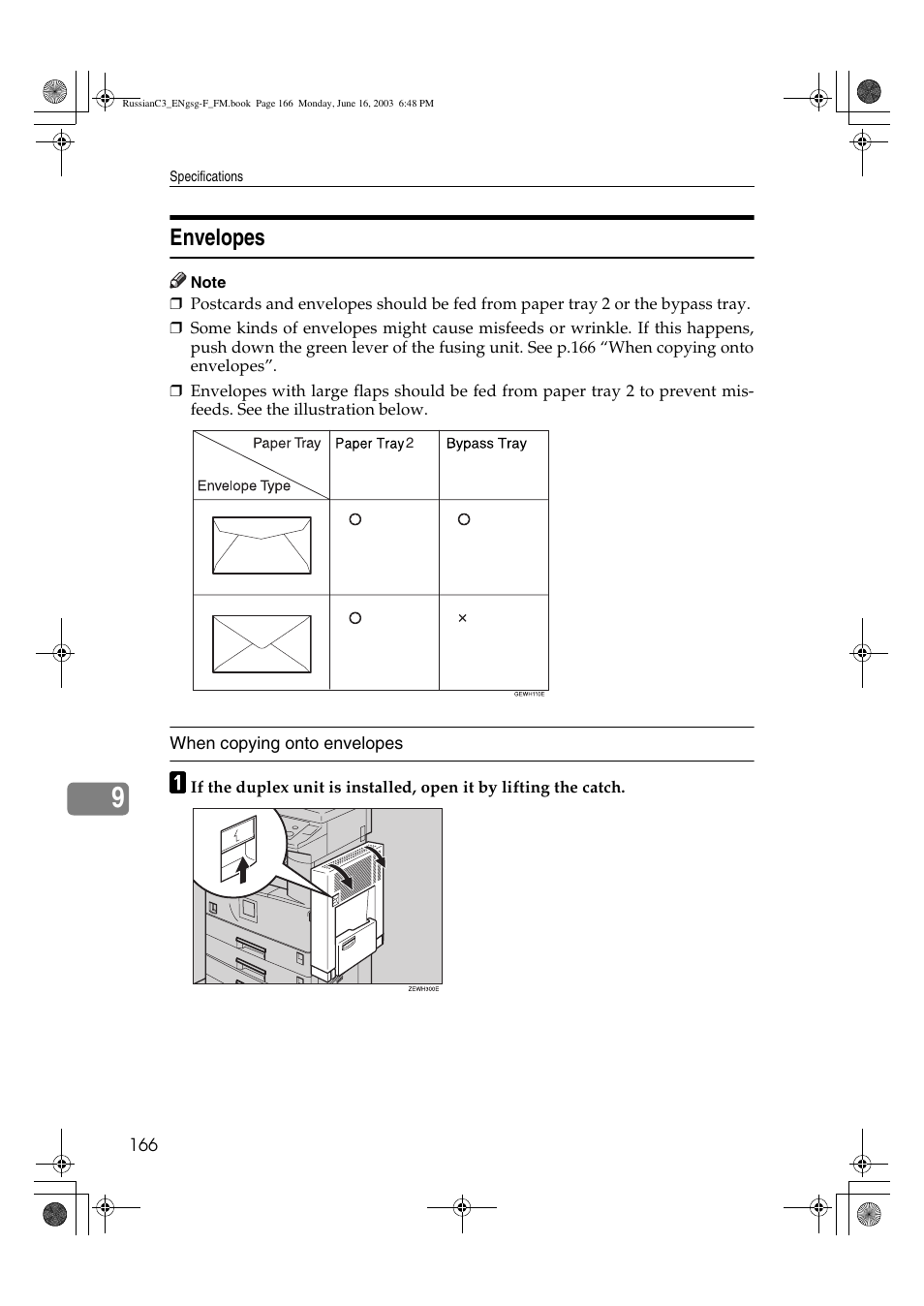 Envelopes | Savin 2022 User Manual | Page 178 / 188