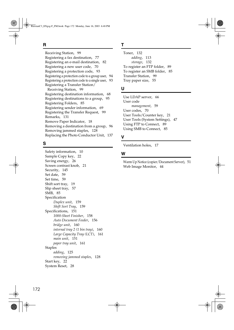 Savin 2022 User Manual | Page 184 / 188