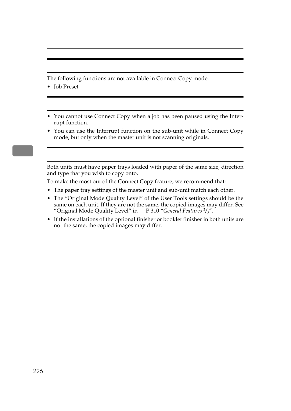Functions not available with connect copy, Interrupt functions, Before you start | Savin 2555 User Manual | Page 19 / 96
