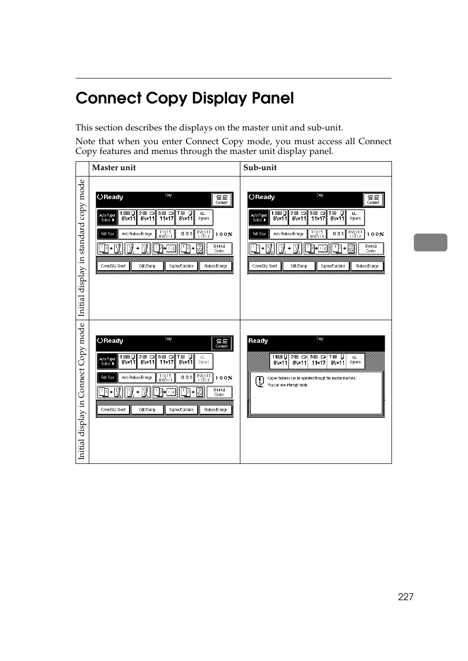 4connect copy display panel | Savin 2555 User Manual | Page 20 / 96