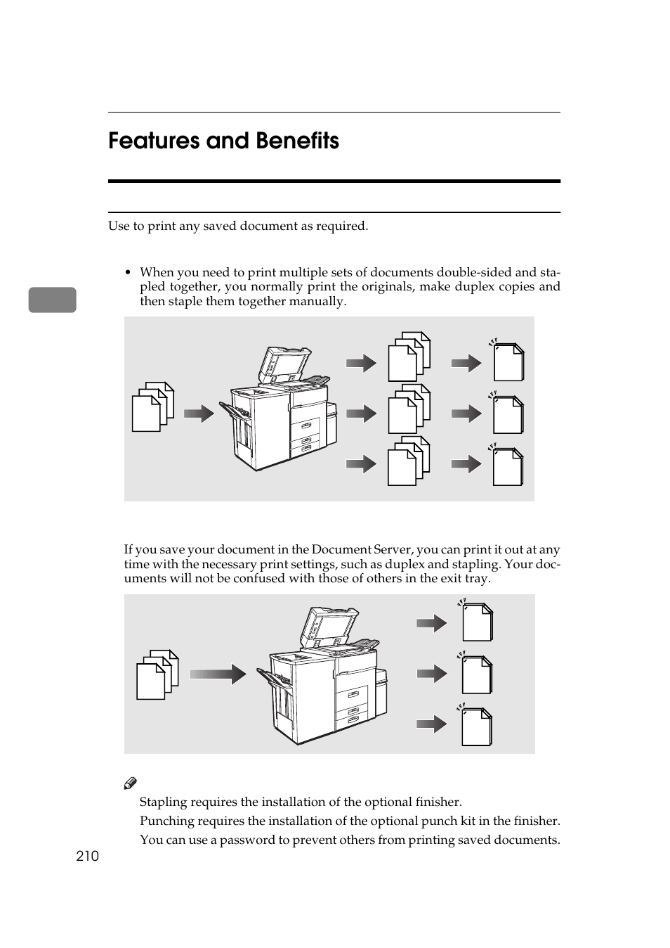 3features and benefits, On demand printing | Savin 2555 User Manual | Page 3 / 96