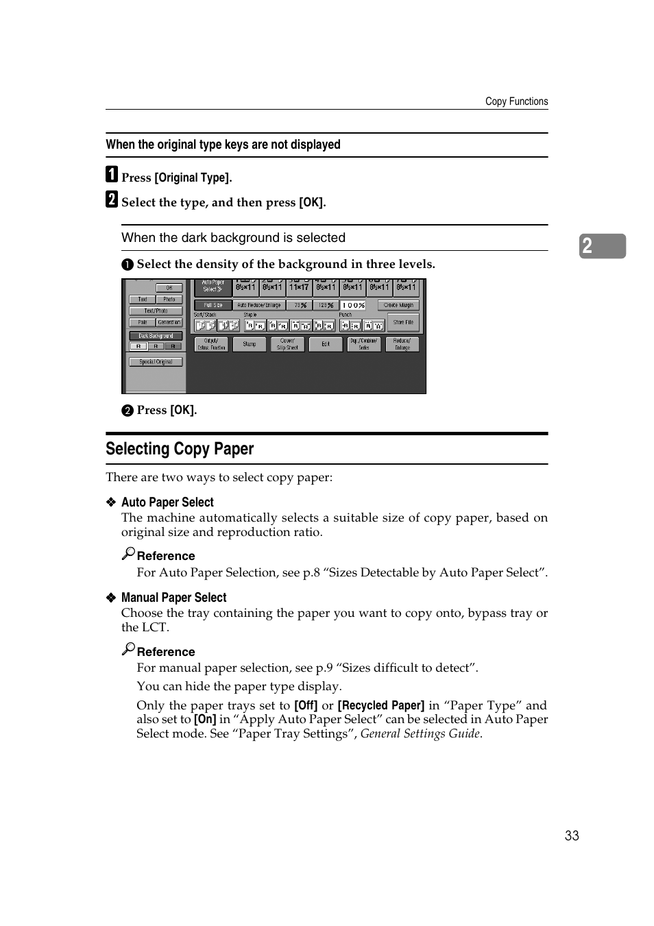 Selecting copy paper | Savin 4090 User Manual | Page 43 / 81