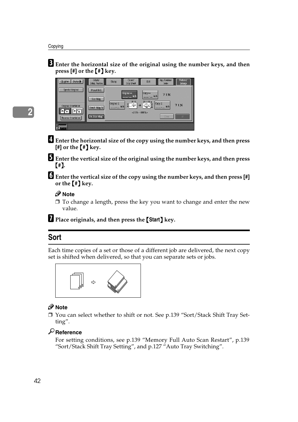 Sort | Savin 4090 User Manual | Page 52 / 81