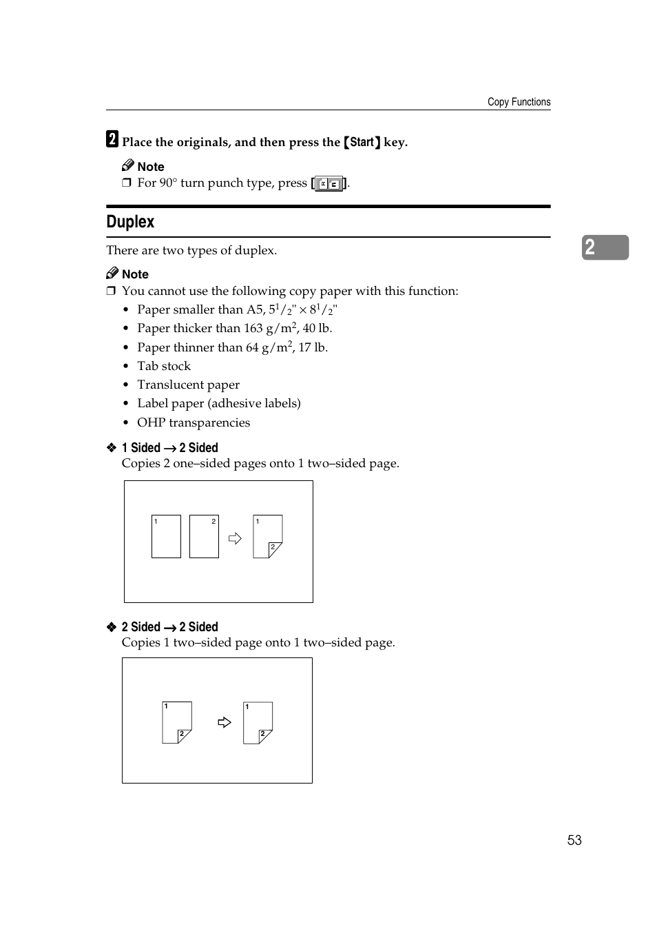 Duplex | Savin 4090 User Manual | Page 63 / 81