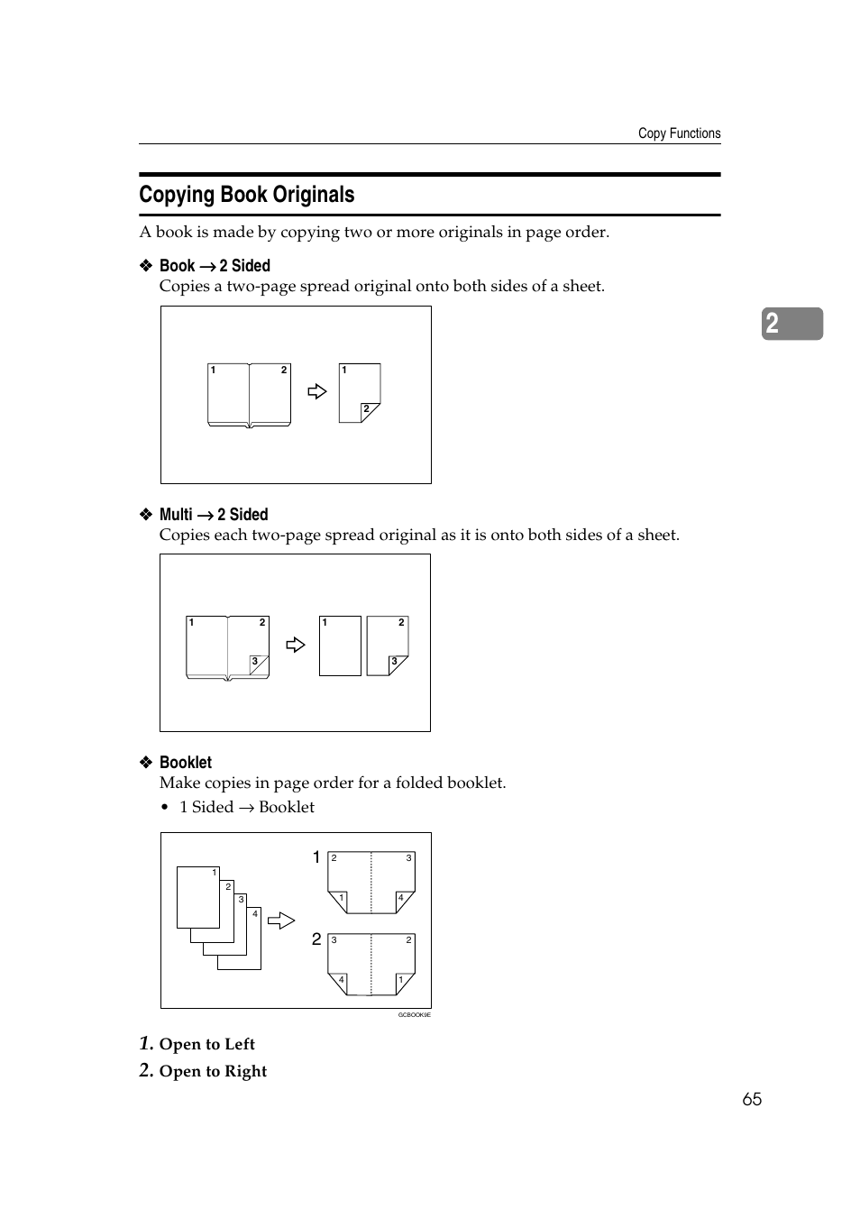 Copying book originals | Savin 4090 User Manual | Page 75 / 81