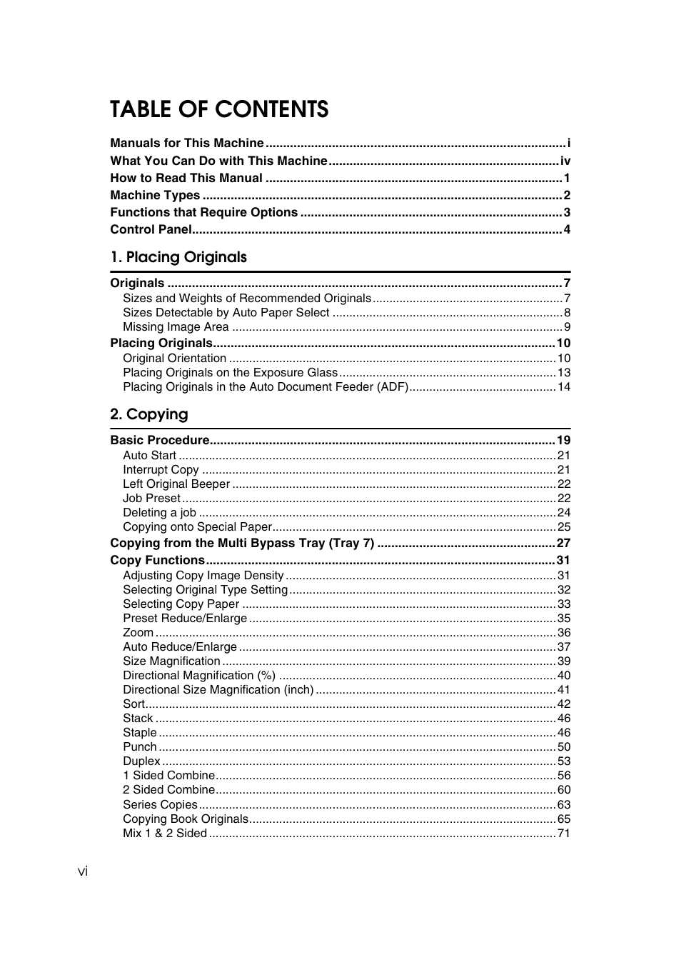 Savin 4090 User Manual | Page 8 / 81