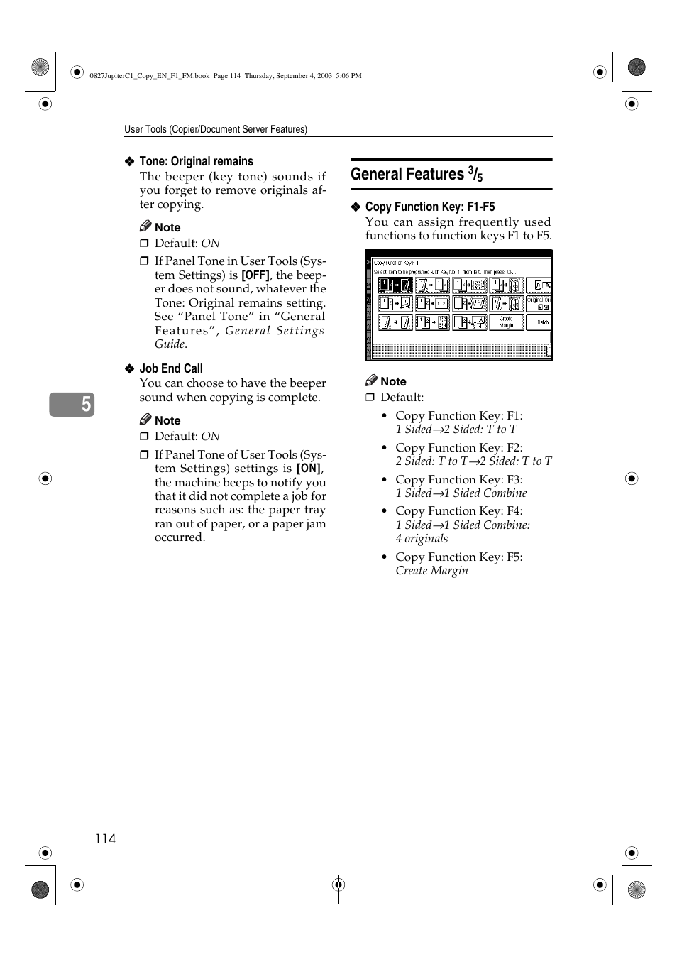 General features | Savin DSc332 User Manual | Page 128 / 160