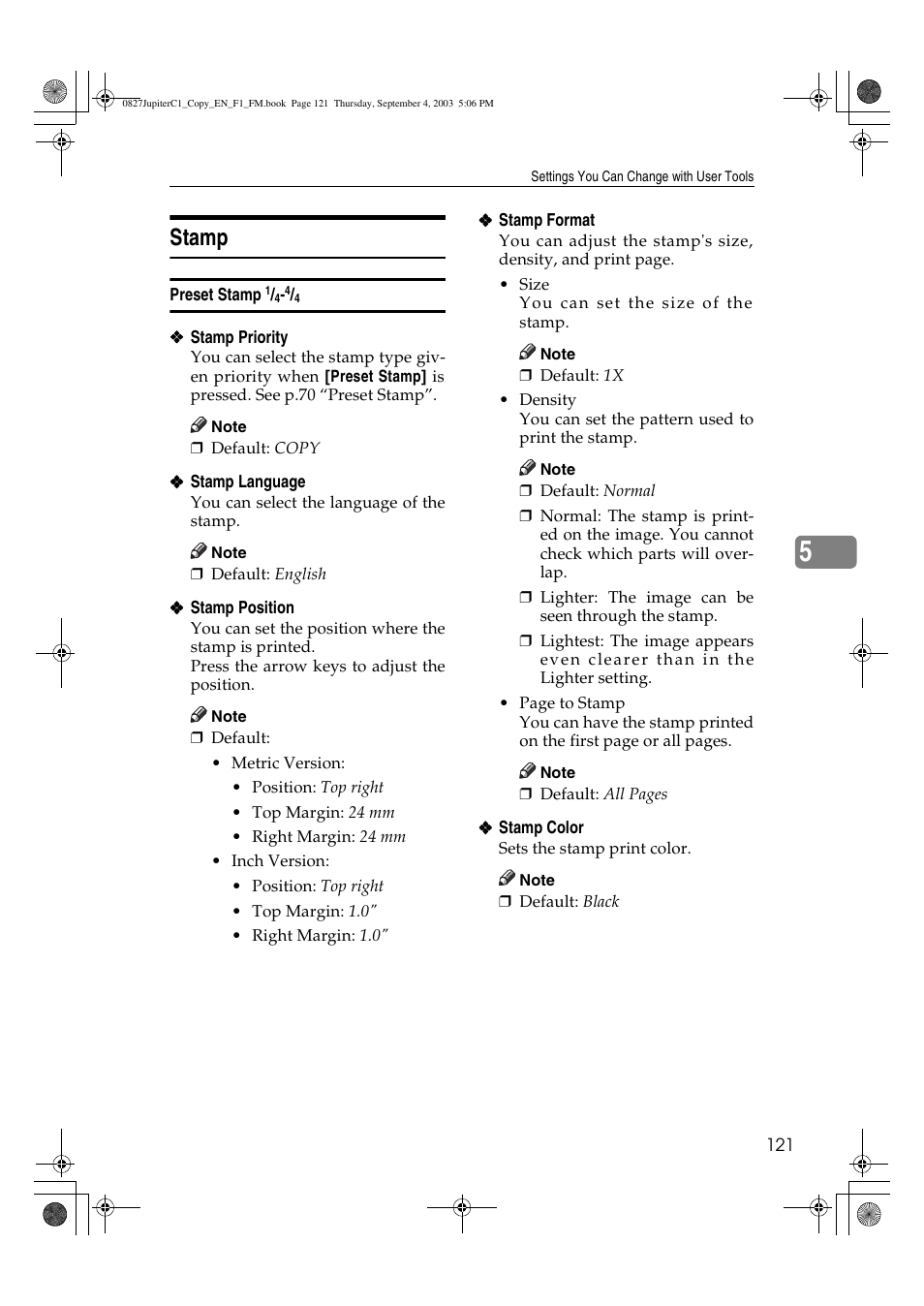 Stamp | Savin DSc332 User Manual | Page 135 / 160