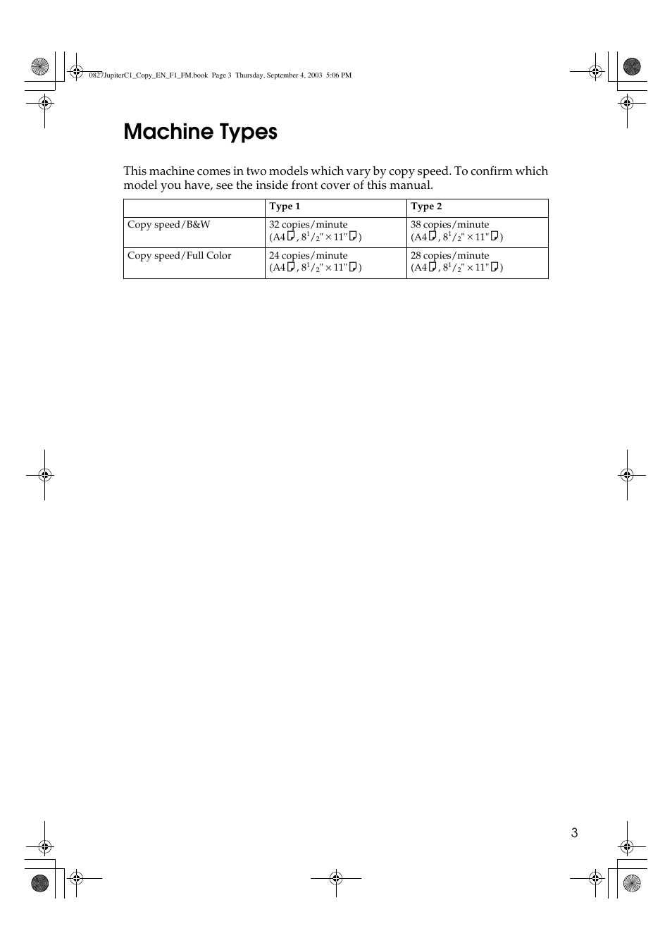 Machine types | Savin DSc332 User Manual | Page 17 / 160