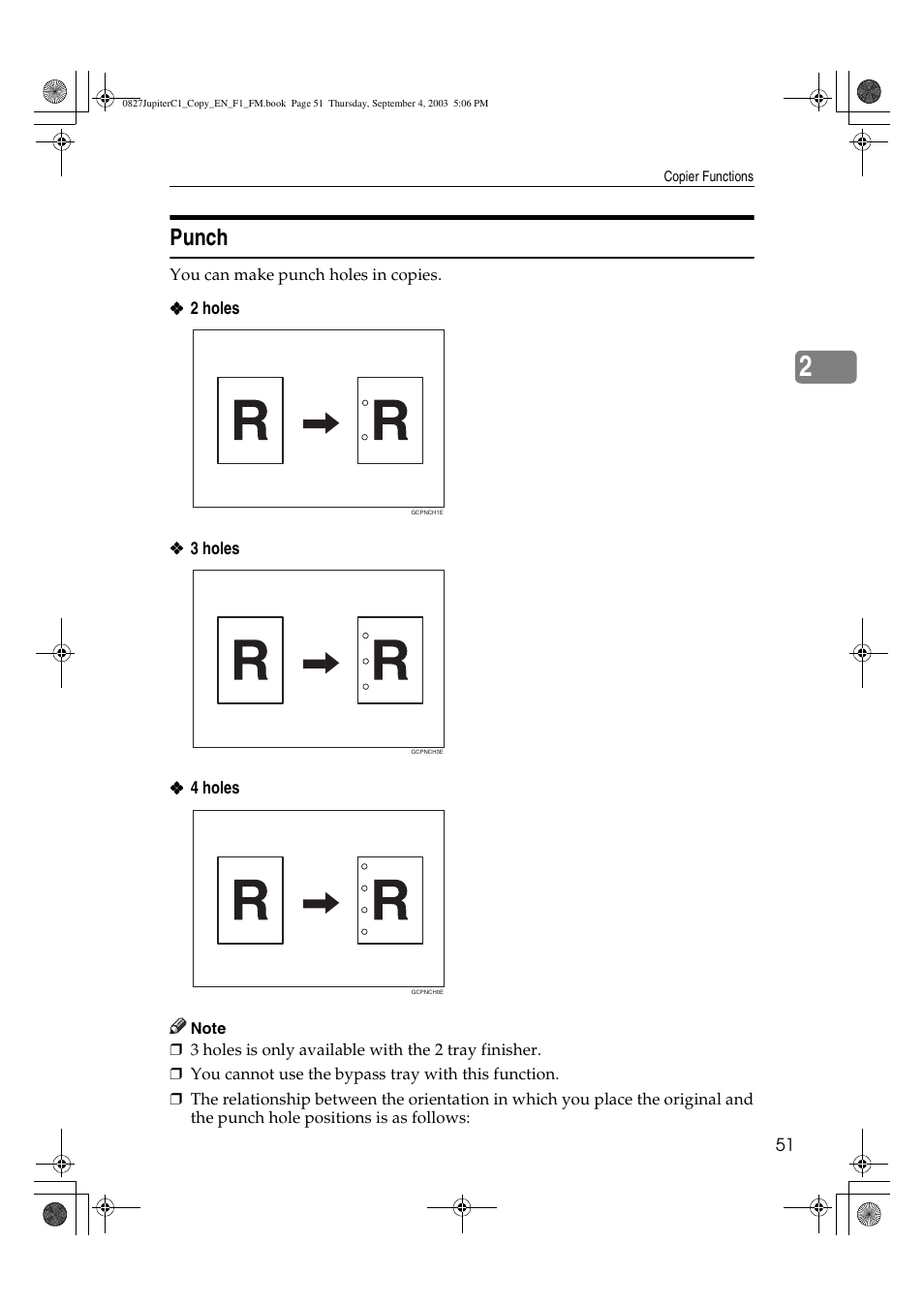 Punch | Savin DSc332 User Manual | Page 65 / 160