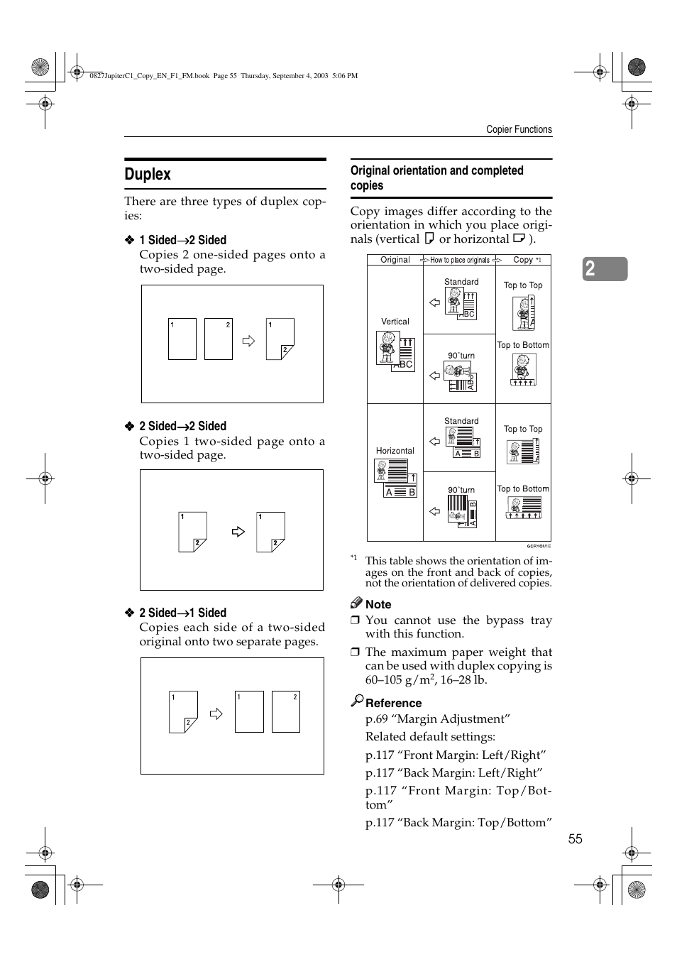 Duplex | Savin DSc332 User Manual | Page 69 / 160