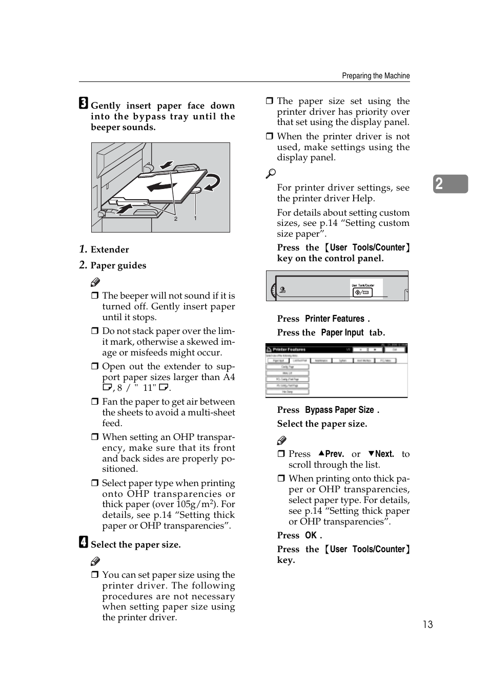 Savin 2045e User Manual | Page 19 / 52