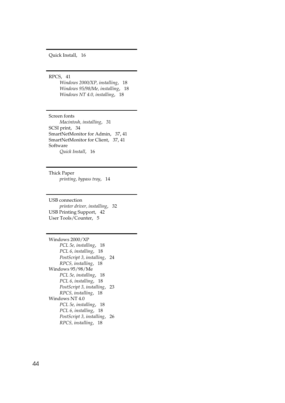 Savin 2045e User Manual | Page 50 / 52