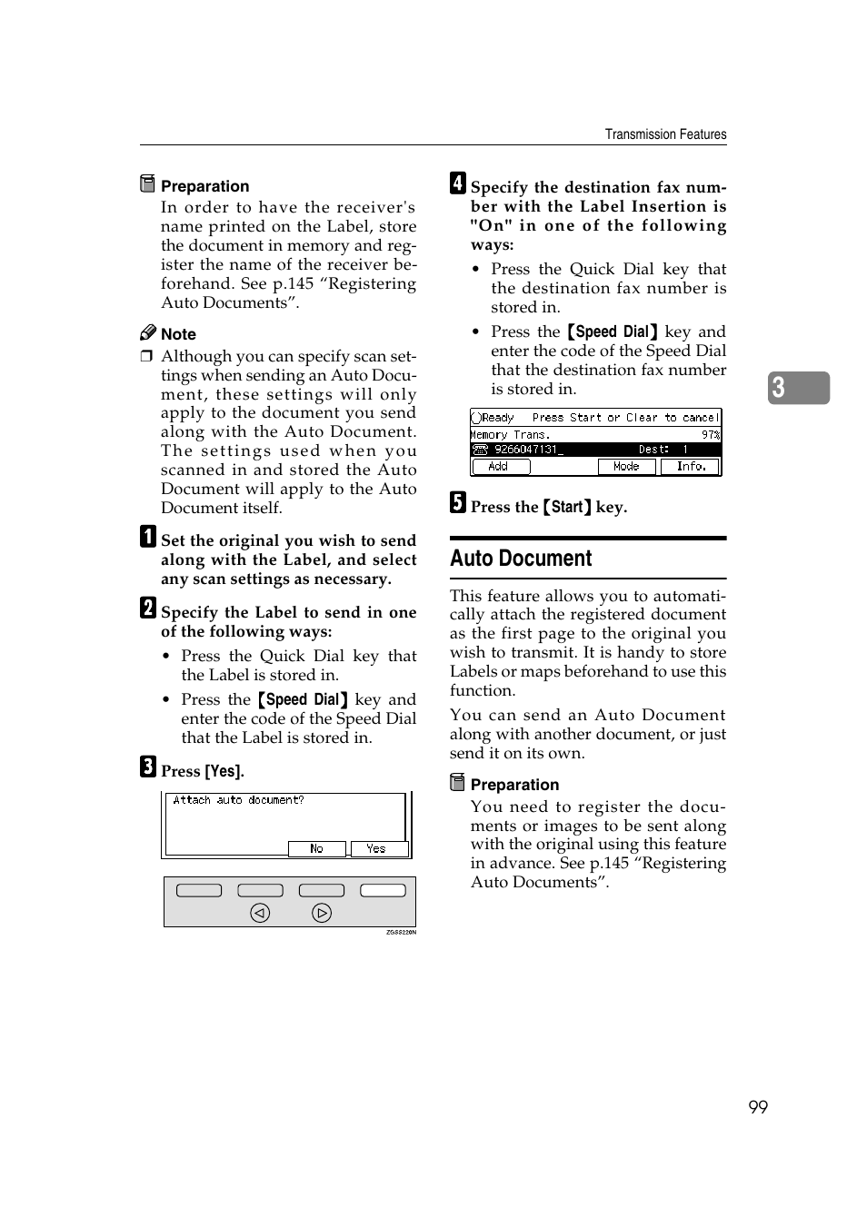 Auto document | Savin 3799nf User Manual | Page 111 / 320