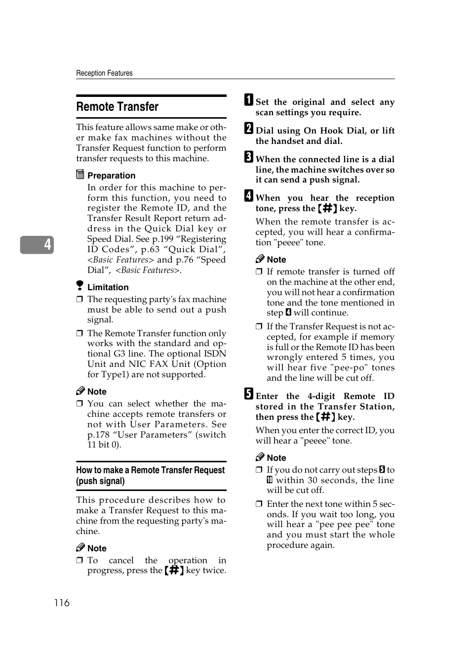 Remote transfer | Savin 3799nf User Manual | Page 128 / 320