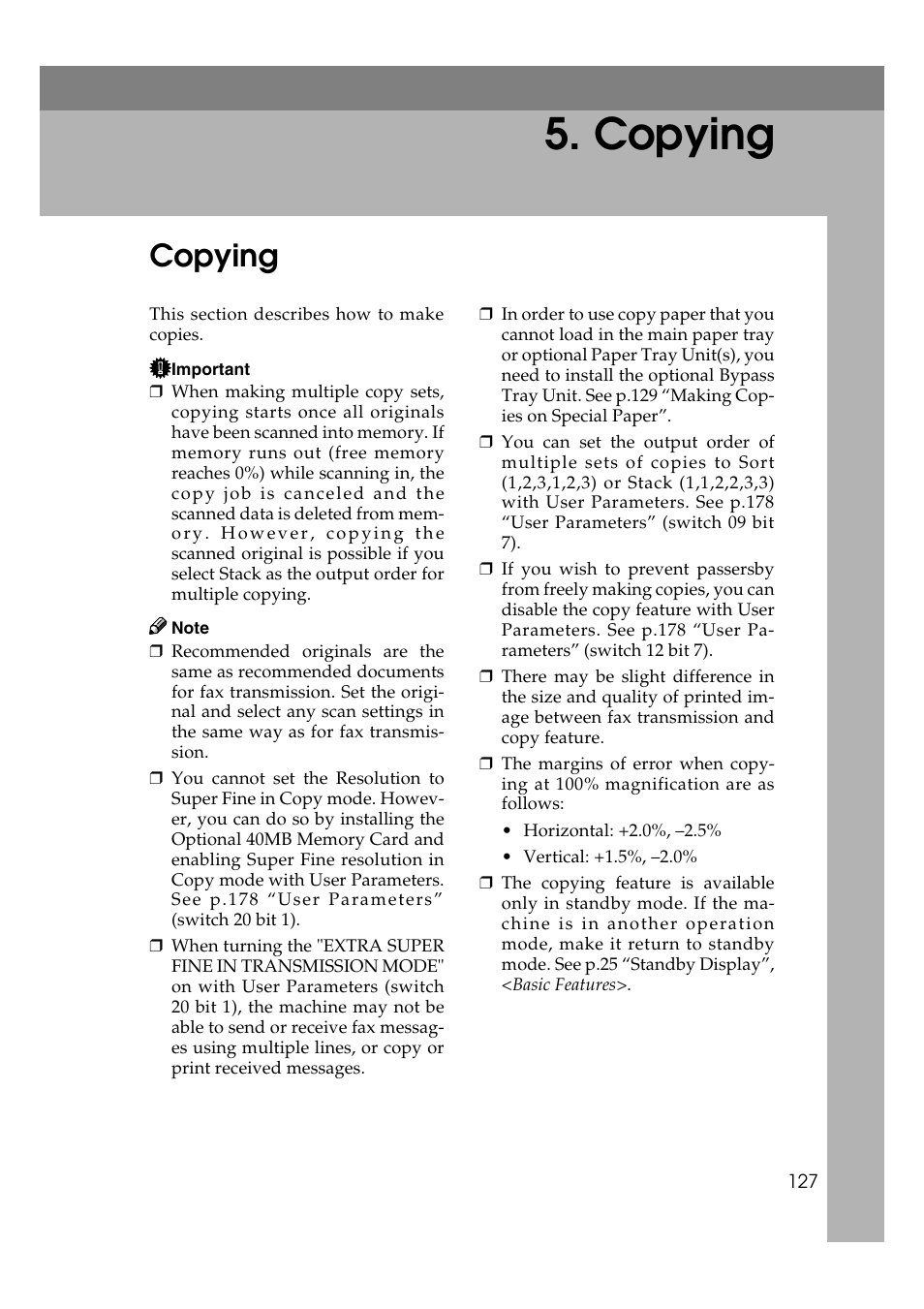 Copying | Savin 3799nf User Manual | Page 139 / 320