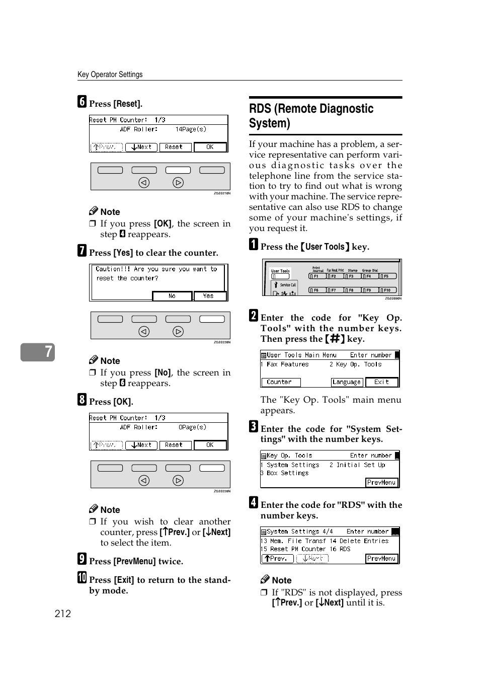 Rds (remote diagnostic system) | Savin 3799nf User Manual | Page 224 / 320