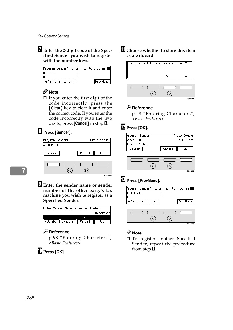 Savin 3799nf User Manual | Page 250 / 320