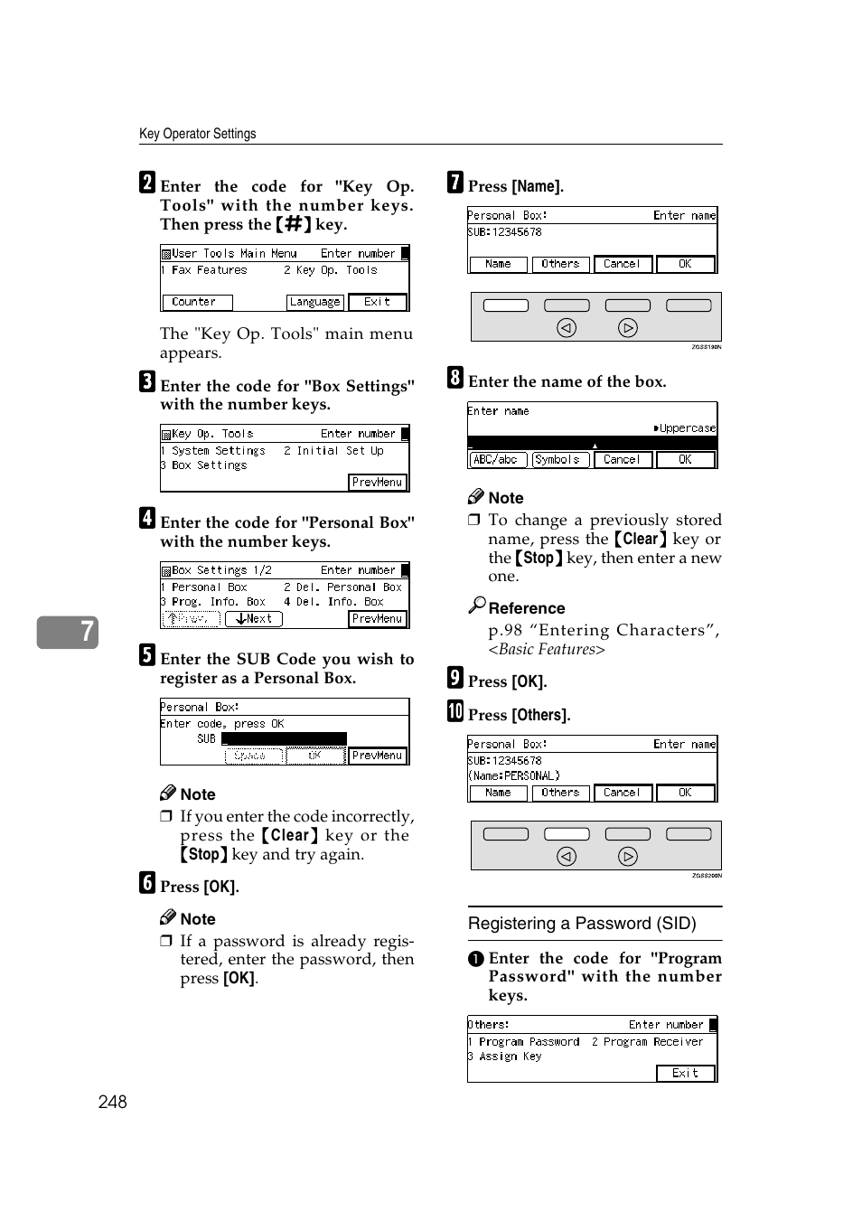 Savin 3799nf User Manual | Page 260 / 320