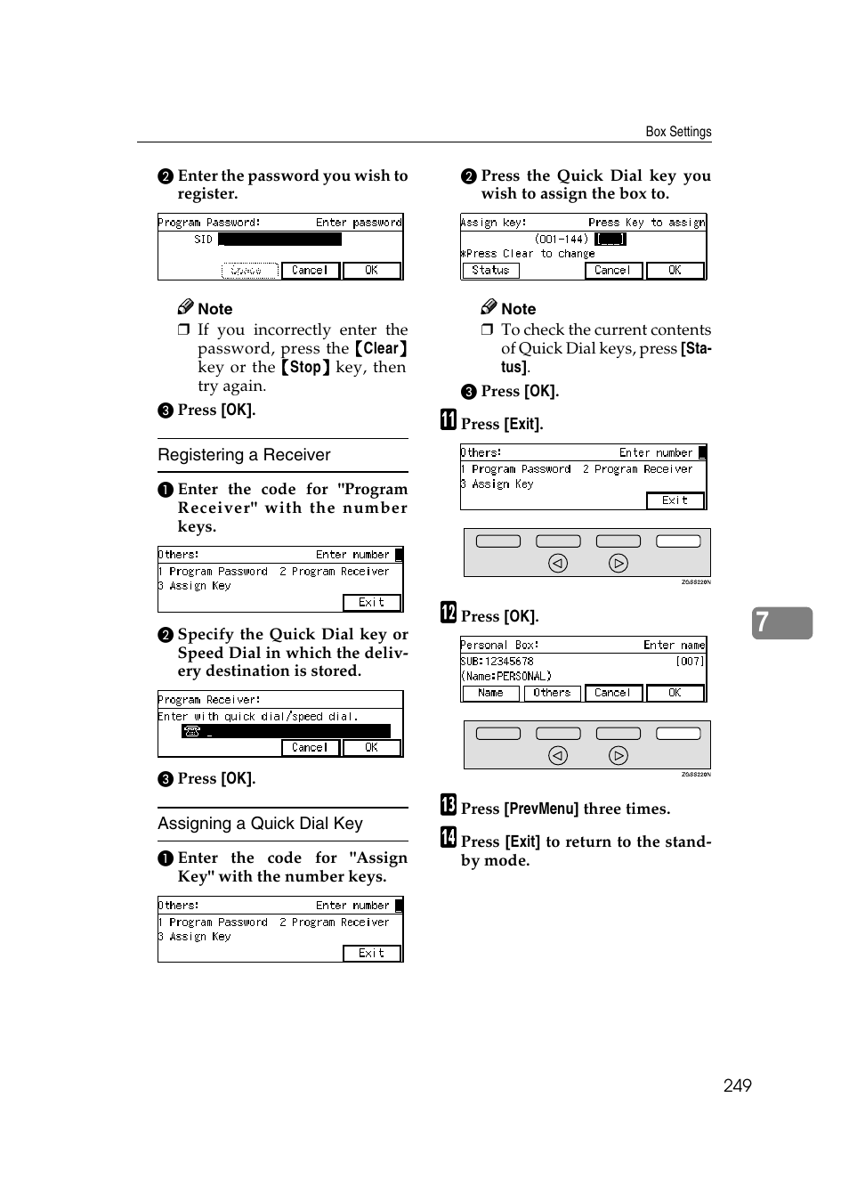 Savin 3799nf User Manual | Page 261 / 320