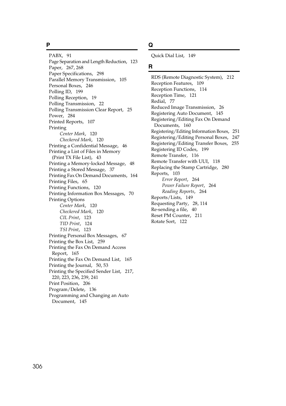 306 p | Savin 3799nf User Manual | Page 318 / 320