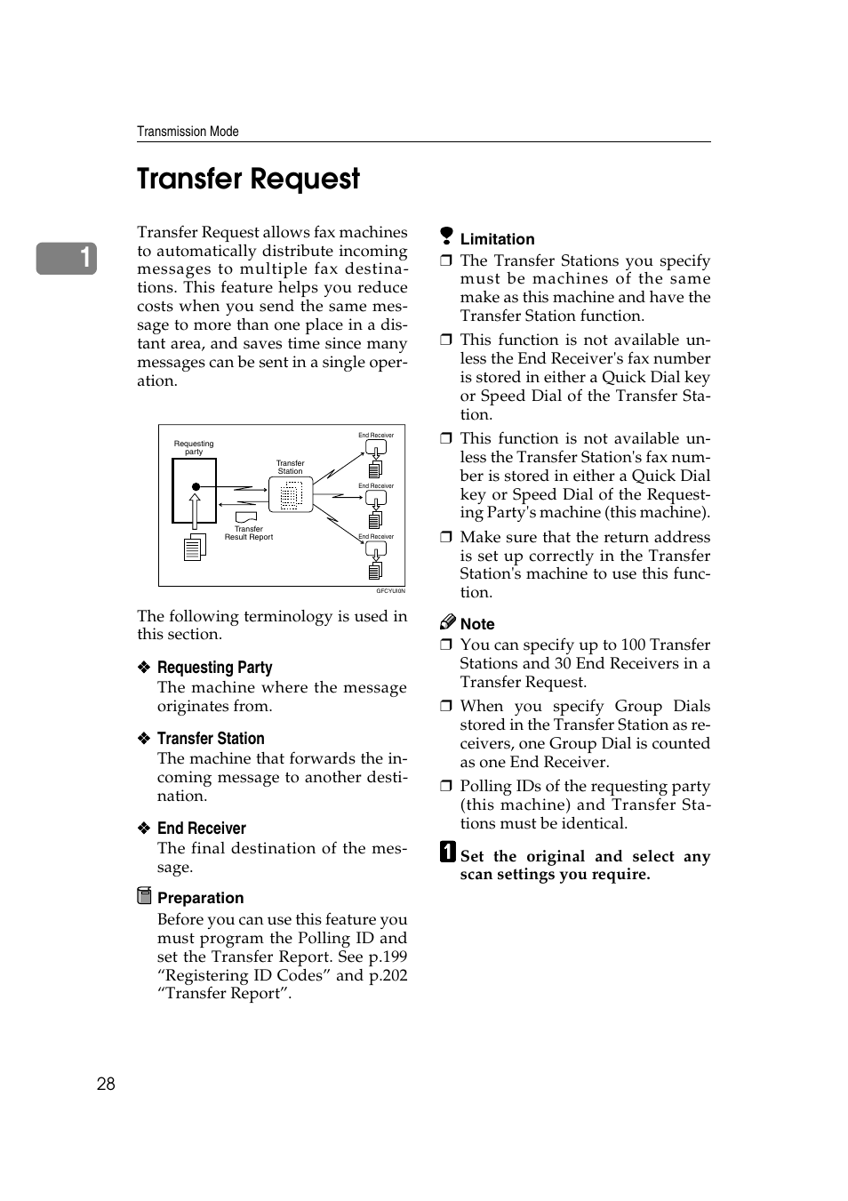 1transfer request | Savin 3799nf User Manual | Page 40 / 320