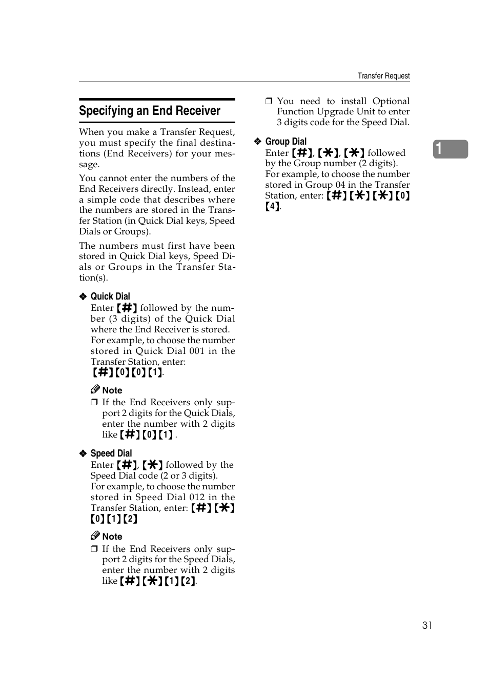 Specifying an end receiver | Savin 3799nf User Manual | Page 43 / 320