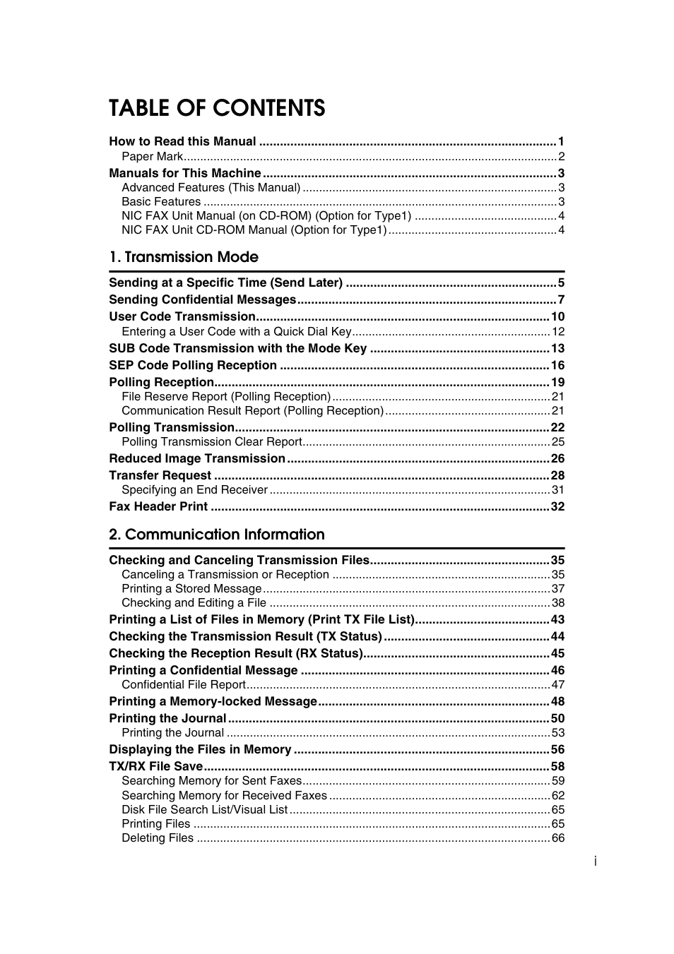 Savin 3799nf User Manual | Page 5 / 320