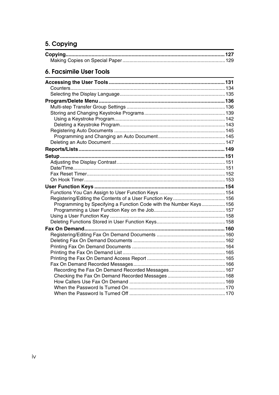 Savin 3799nf User Manual | Page 8 / 320