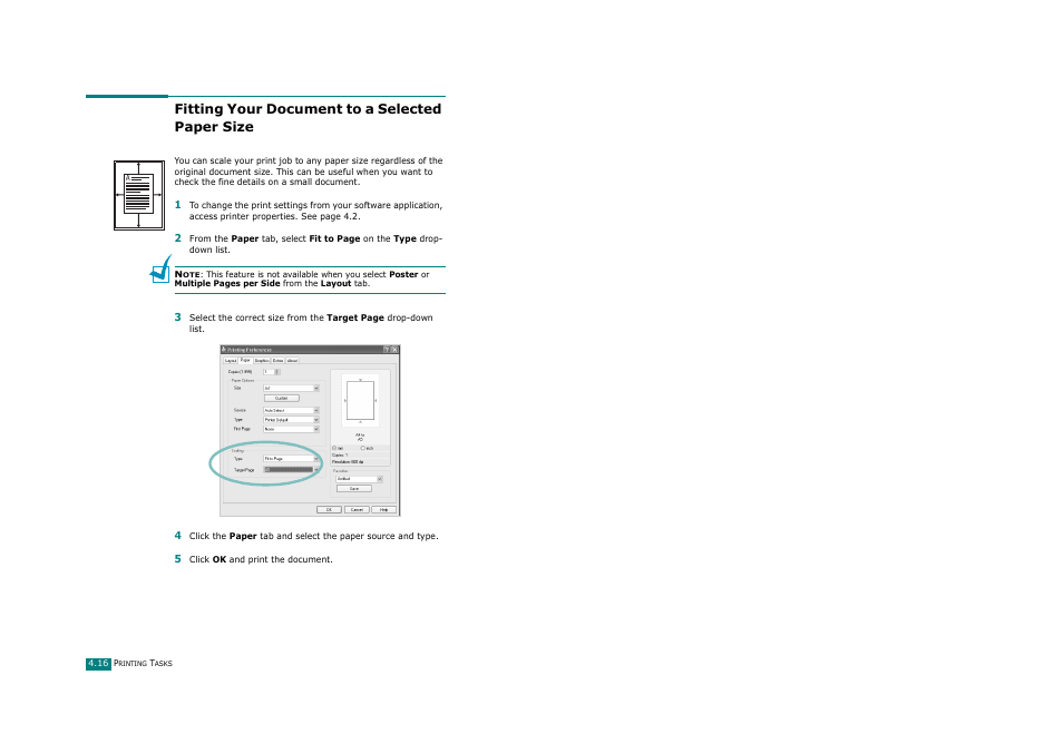 Fitting your document to a selected paper size | Savin AC205 User Manual | Page 105 / 339