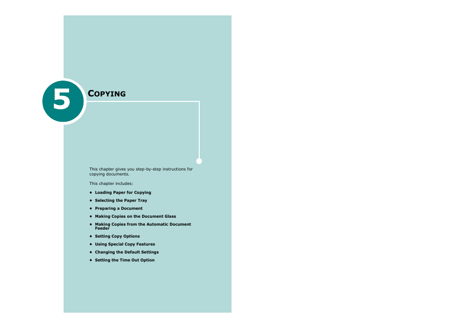 5 copying, Chapter 5, Opying | Savin AC205 User Manual | Page 114 / 339
