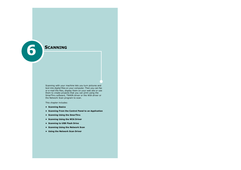 6 scanning, Chapter 6, Canning | Savin AC205 User Manual | Page 130 / 339