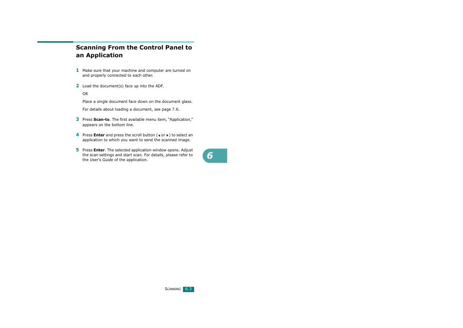 Scanning from the control panel to an application | Savin AC205 User Manual | Page 132 / 339