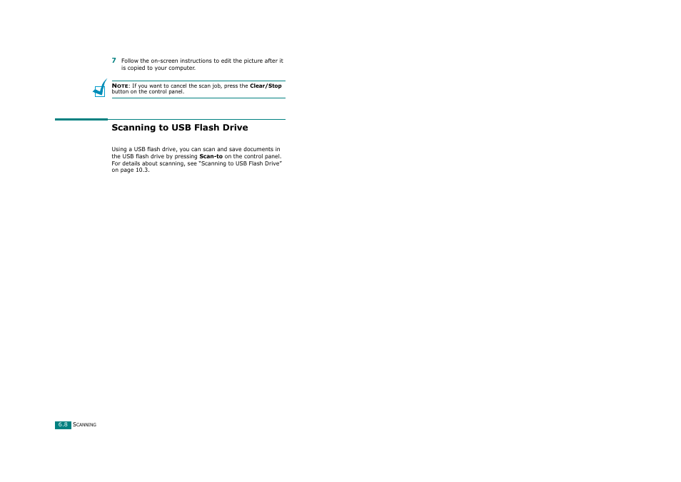 Scanning to usb flash drive | Savin AC205 User Manual | Page 137 / 339